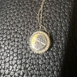 MK silver tone necklace